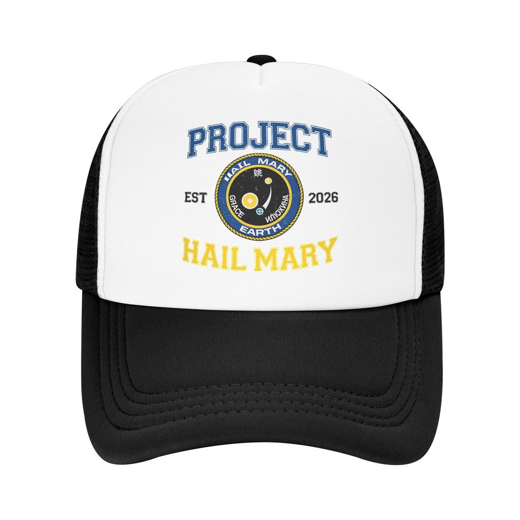 Project Hail Mary Missions-Aufnäher Trucker-Kappe Papa-Hut Sonnenkappen Sonnenkappen Atmungsaktive Snapback-Kappen Netz-Baseballkappen Sommer