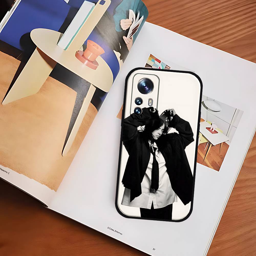 American Classic Female Singer Slim Black Shockproof Phone Case: Snug Fit For Xiaomi 12,11,12S Ultra & Redmi Note 11,10T,9,9A,8P