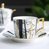 European High Quality Bone Porcelain English Luxury Afternoon Tea Set Coffee Cups and Horn Ceramic Cups Phnom Penh Coffee Cups