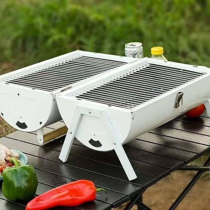Dubbelsidig rökfri kolgrill: Utomhus & Multifunktionell för Hembakgrillning
