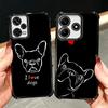 Französische Bulldogge Schwarz Design Beschichtung Handyhülle Für Xiaomi Redmi Note 14 15 Pro Plus 13 12 11 11S 11T 10 9S 9 5G Sturzfest Airaba