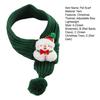 Christmas Pet Scarf Adjustable Size Snowman Santa Claus Xmas Tree Decor Festive Design Pet Cat Knitting Scarf Photo Prop