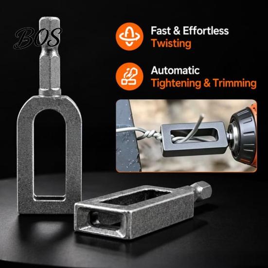 Drill Wire Twister Electric Twisting Tool, Heavy Duty for with 1/4" Precise Tension Hex Shank, Professional Tool Fencing, Rebar Tying And Construction