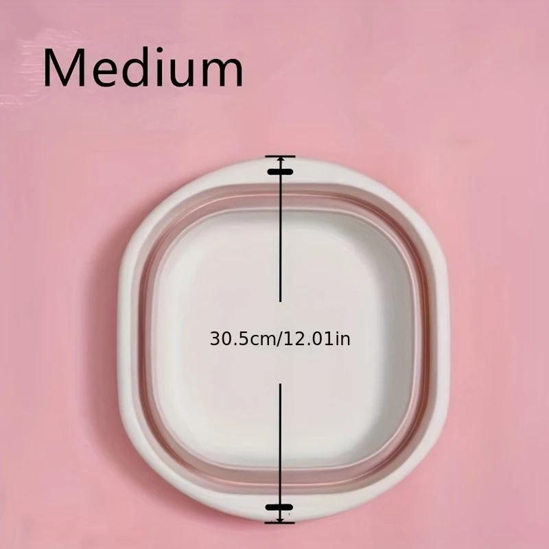 3 Pack Collapsible Tub Wash Basin Laundry Baskets Space Saving Storage Container for Dishing Fruit Camping Laundry Hiking Home