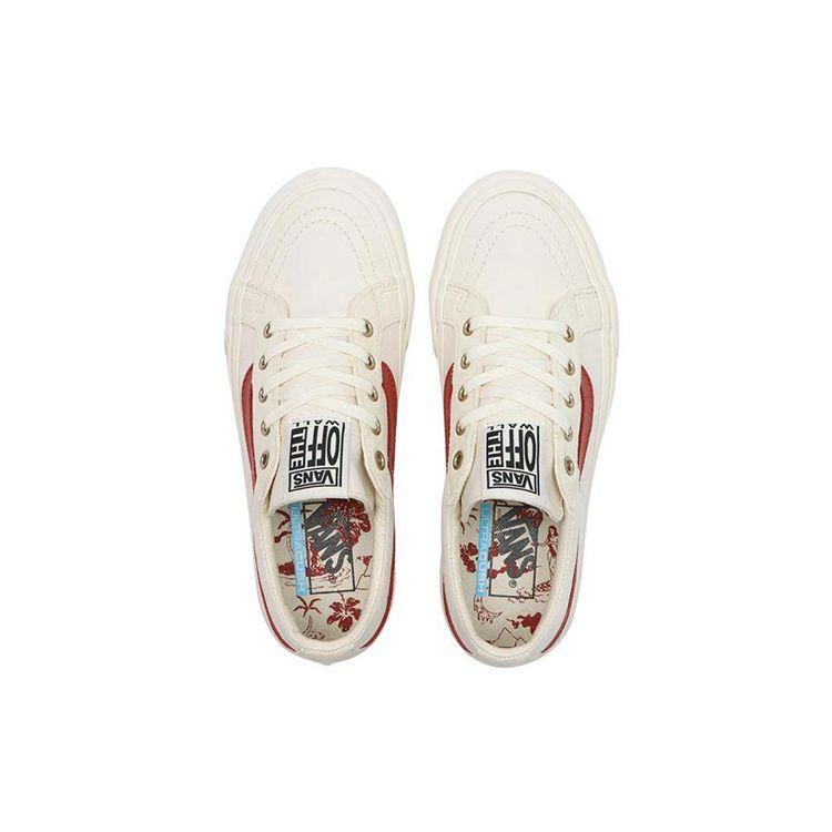 Vans Sk8 Low Trendy Print Casual Sports Low-Top Skate Shoes Unisex Sneakers Red White VN0A4UWIB80