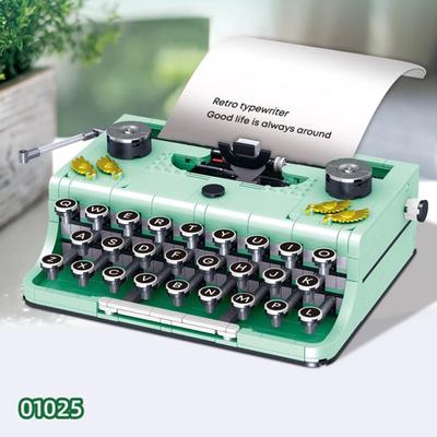 820PCS Typewriter Building Blocks Classic Creative Ideas Machine Retro Micro Building Blocks Toy For Adults Kid Christmas Gifts