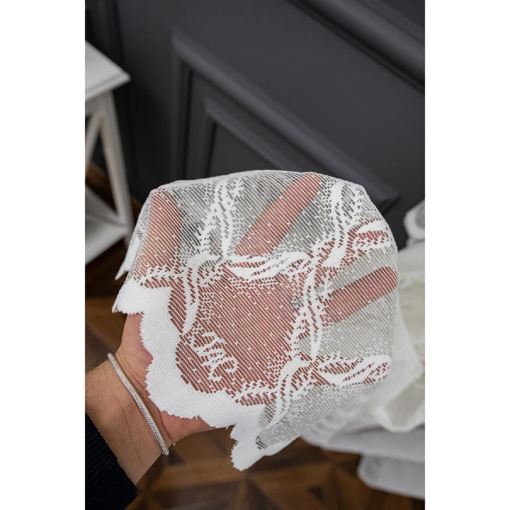 Seher Cruve Yanki Theater-Tüllvorhang mit Perlen