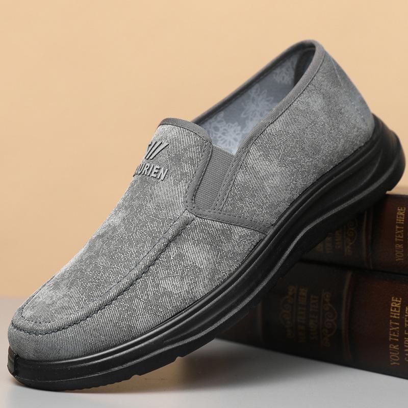 

22 Spring and Autumn sports and leisure single shoes breathable canvas shoes lazy shoes light driving walking shoes 45 світло-сірий колір