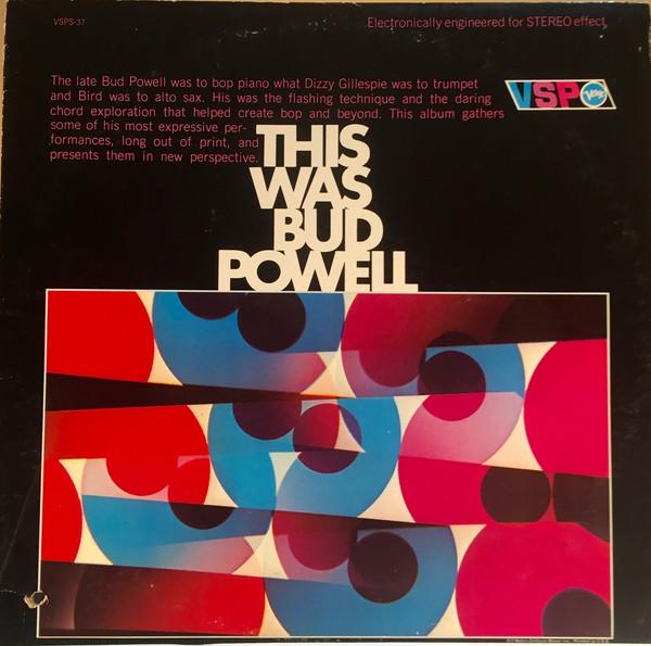

LP Record BUD POWELL - This Was Bud Powell VSPS37 VSP 1966 US Jazz Used