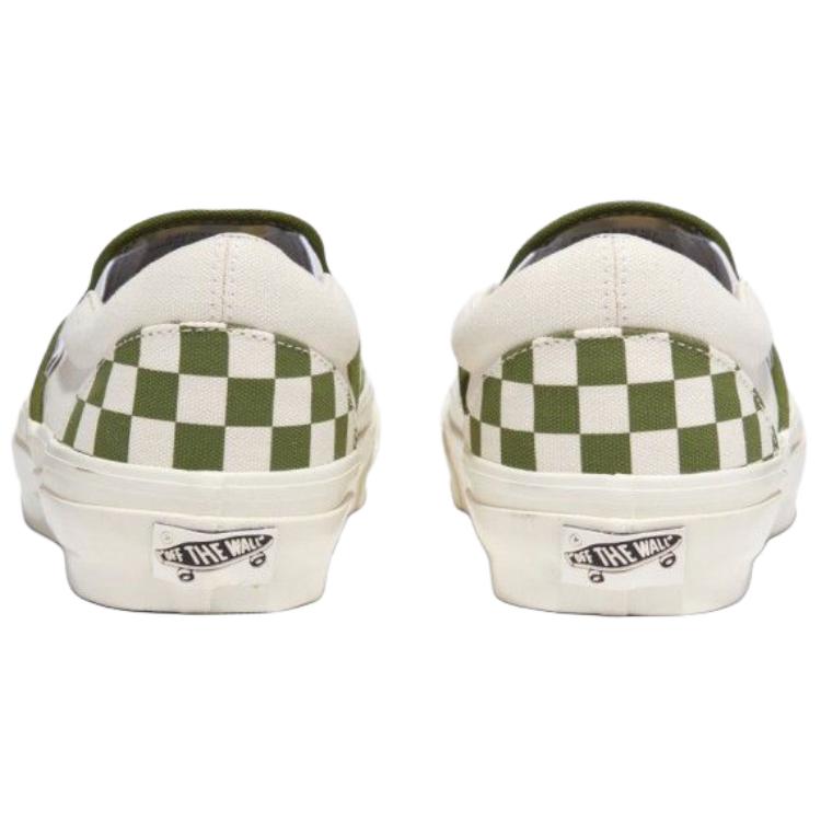 Vans Premium Checkerboard Slip-On Reissue 98 LX Bequeme Low-Top Skate-Schuhe Unisex-Sneaker Hellgrün VN000CSECIB1
