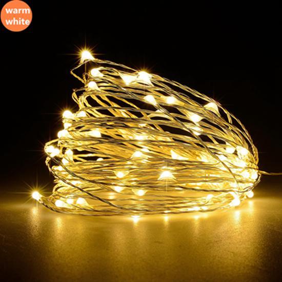1-10m USB LED Fairy Festoon String Lights Christmas Garlands Lamp for Home Decor