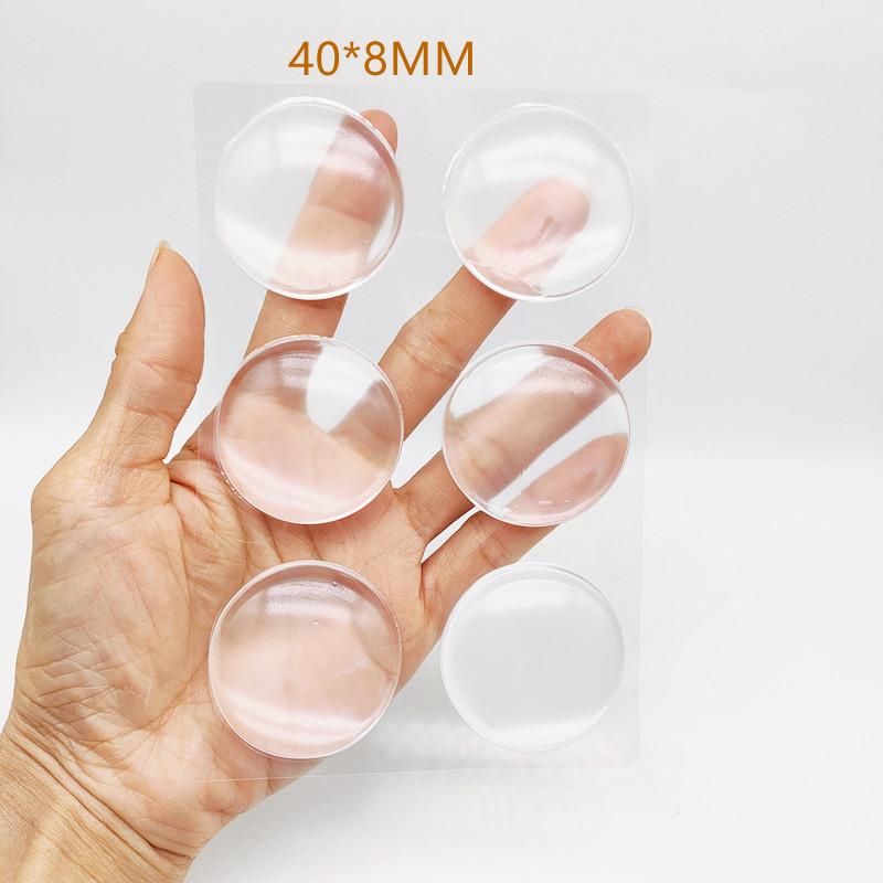 

3/6/8 шт. Прозорий м який силіконовий дверний стопор Бампер Самоклеючі наклейки Захисник стіни Глушник Меблі Безслідний Анти-Дряп