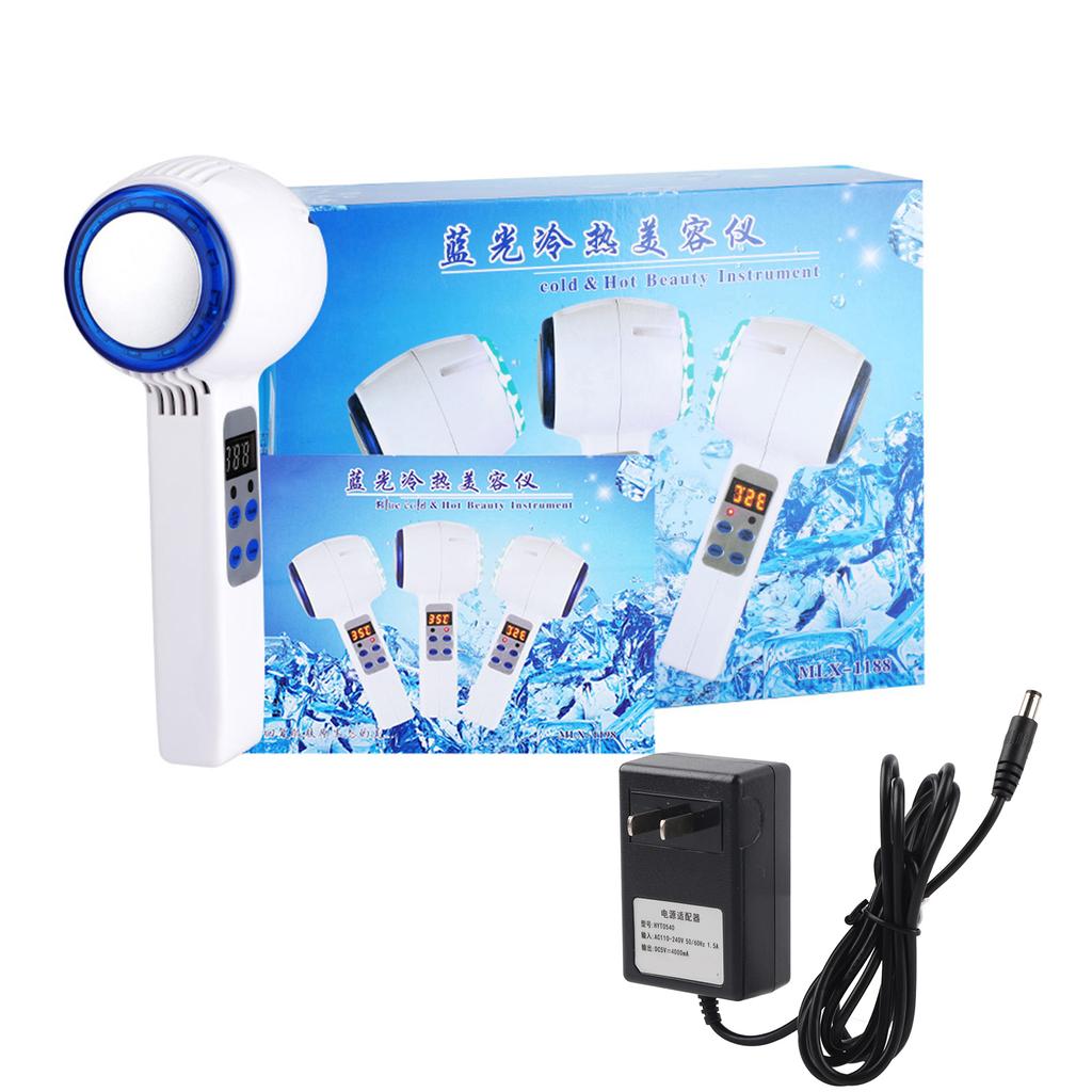 Hot Cold Hammer Cryotherapy Blue Photon Treatment Skin Beauty Massager