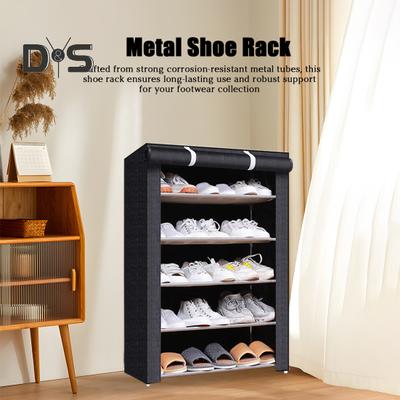 Multi-layer Shoe Rack Large Capacity Waterproof Design Dustproof Space-saving Cabinet Slipper High Heels Shoe Shelf Storage Holder