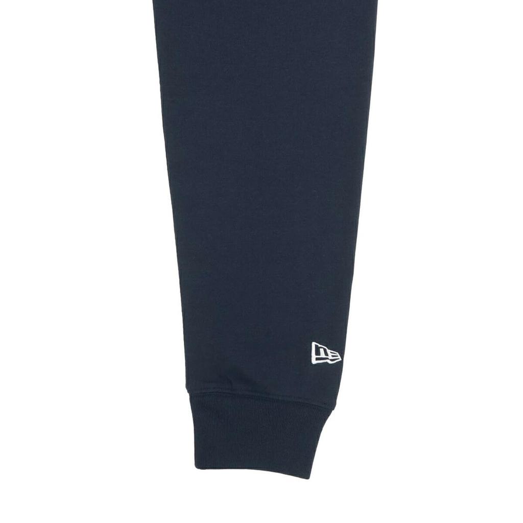 NEW ERA Long Sleeve Cotton Pocket Tee Medium Navy L Black Patch T-Shirt