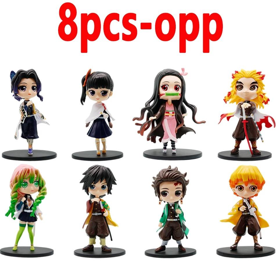 Figura De Anime Demon Slayer Kimetsu No Yaiba Kochou Shinobu Figura De Accin Kamado Tanjirou Kamado Nezuko Figurita De Juguete