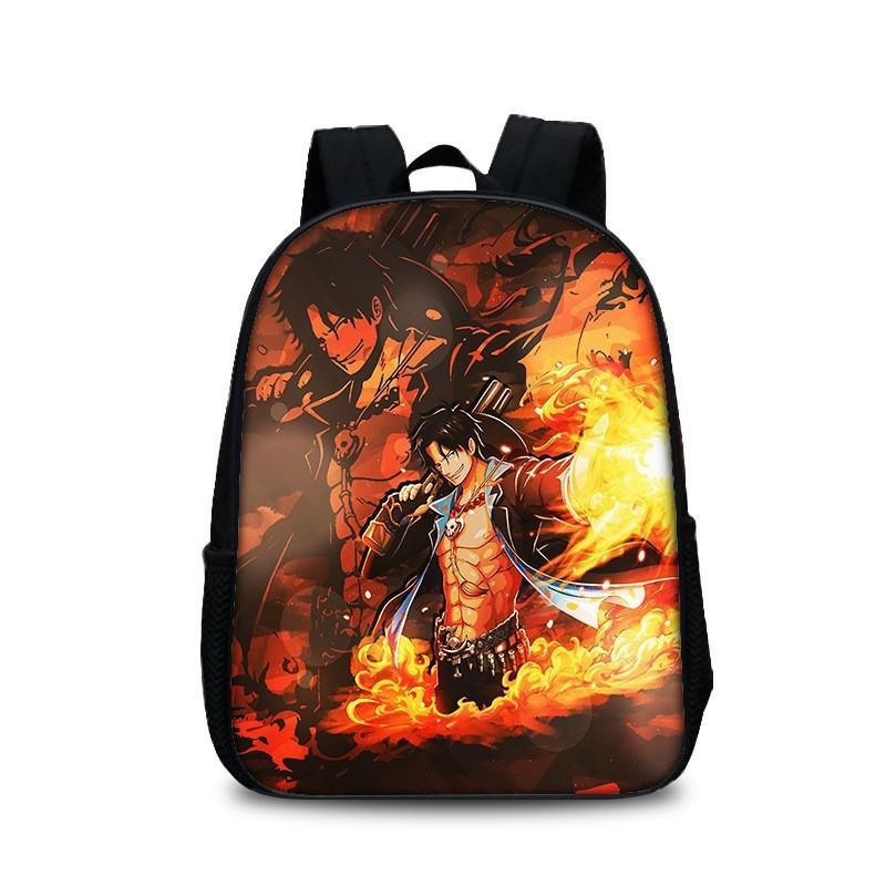 Anime One Piece Cartoon Design Boy Oxford Fabric Backpack  For Activities School