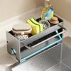 Sink Rags Draining Rack Floor Countertop Faucet Sink Sponge Wire Ball Supplies Storage Kitchen Room Shelf