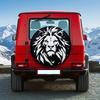 Geometric Lion Tire Cover Universal Rear Spare Wheel Protector Polyester Waterproof