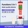 5 In 1 PH/CL2/H2/ORP/Temperature Meter Chlorine Detector Digital Water Quality Tester for Swimming Pools Drinking Water Aquarium