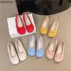 Soft Sole Ballet Flats for Women Round Toe Casual Low Heel Pumps Slip-on Comfortable Bow-knot Fashion Moccasin Zapatos Mujer