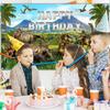 Avezano Dinosaur Happy Birthday Banner Dinosaur Happy Birthday Party Decorations Backdrop for Boy Jurassic Jungle Dino Theme Party Banner Photo Prop