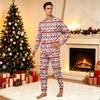 Parent-Child Christmas Print Pajama Set, Comfortable Long Sleeve Top and Pants Loungewear for Family