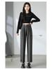 Costume Pantalon Harem Taille Haute pour Femme - Pantalon Cigarette Droit Décontracté Printemps/Été