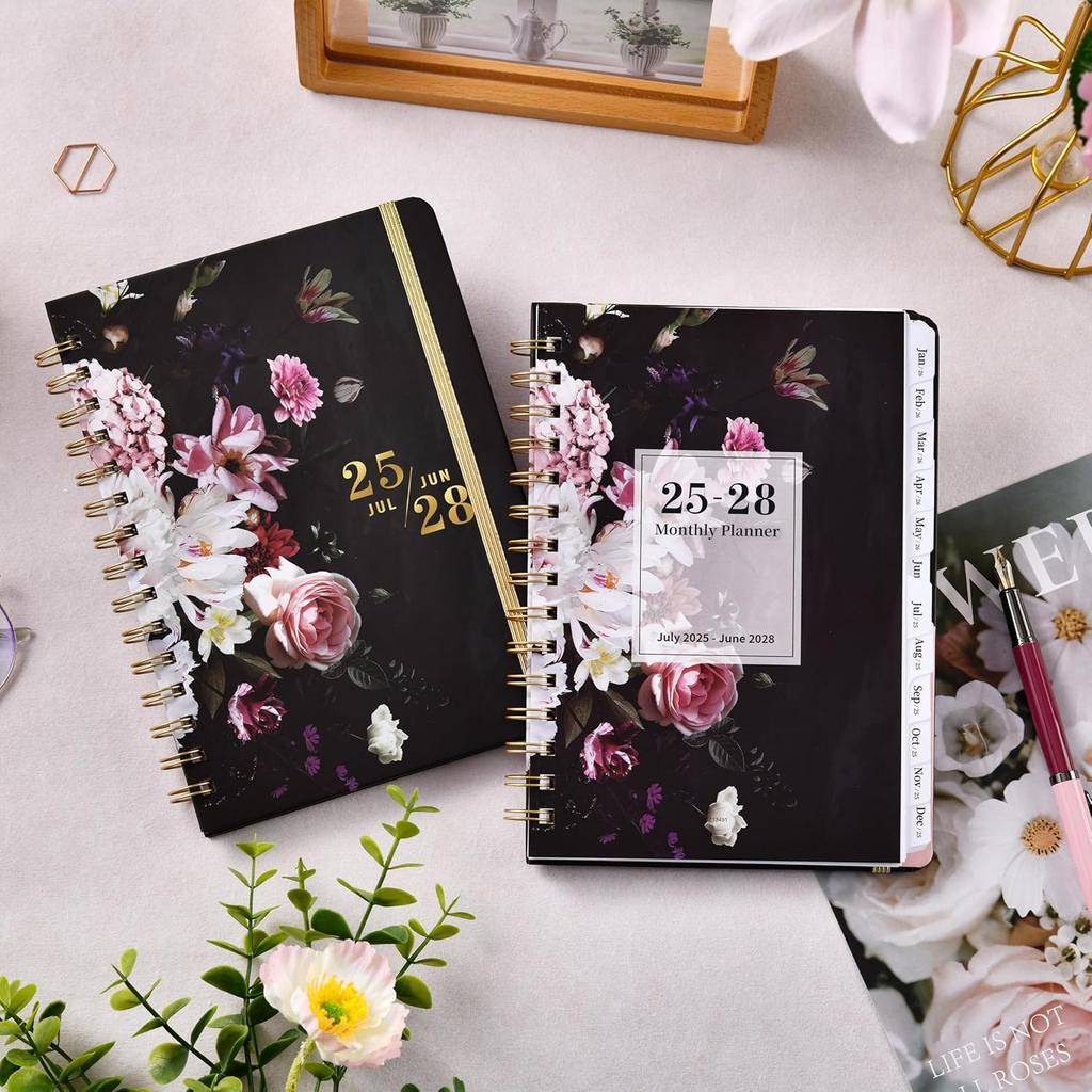 2025-2028 Monthly Planner/Calendar - 3 Year Monthly Planner 2025-2028, JUL. 2025 - JUN. 2028, 6.3" × 8.4", Monthly Calendar with Monthly Tab, Back