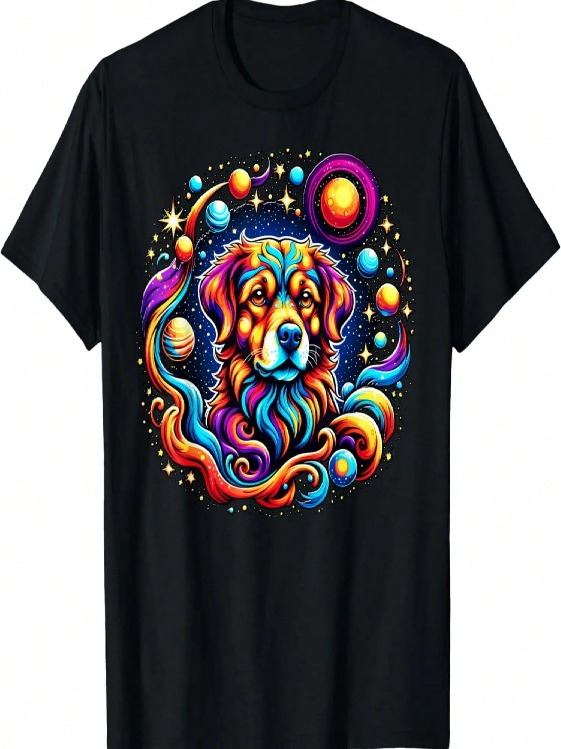 Paws The Cosmic Dog T-Shirt S разноцветный