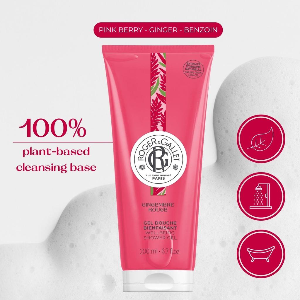 ROGER GALLET Gel Douche Ginger Rouge 200 ml Ginger Rouge & (Körperseife)