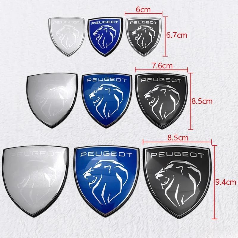 ABS Car Front Rear Trunk Badge Emblem Side Stickers for Peugeot 108 206 207 208 301 306 307 308 407 408 508 2008 3008 4008 5008