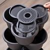 Vegetable Plastic Pot Family Balcony Strawberry Potted Plant Three Dimensional Multi-layer Space Saving Planting Flower Pots