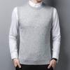 Men S Winter Sleeveless Knit Vest Middle Aged Solid Sweater