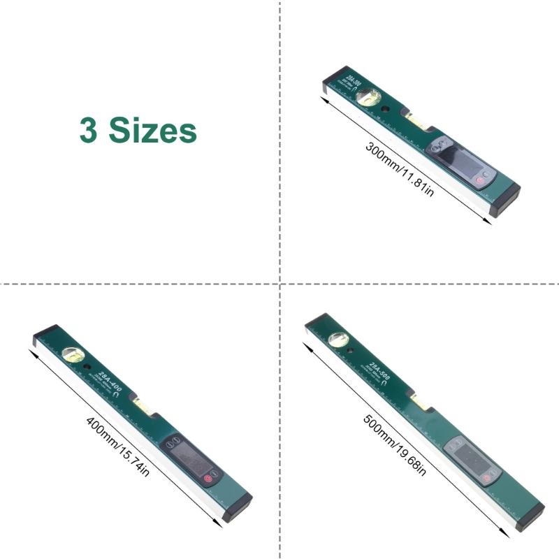 Magnetic Base Bubble Level Angles Finder Digital Level Ruler Protractor with Data Hold Function Electronic Inclinometer