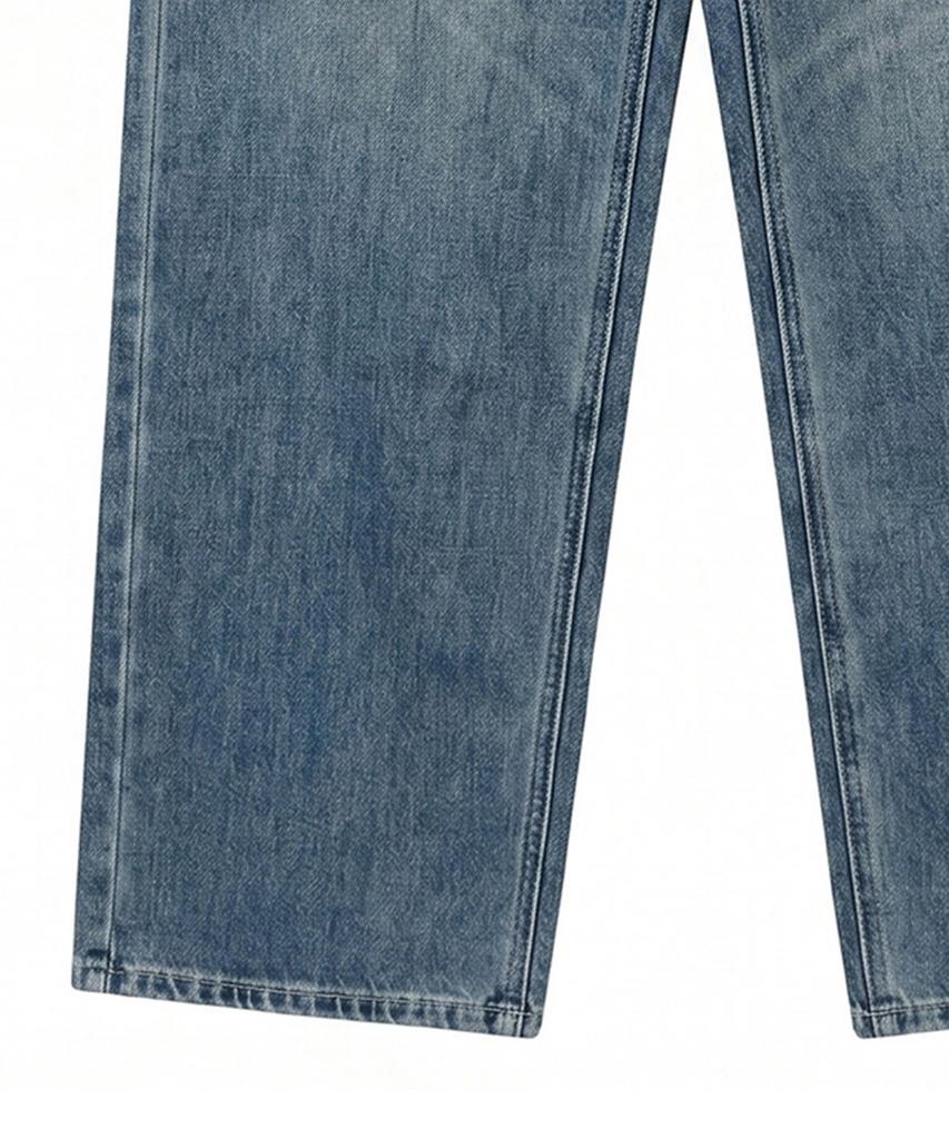 Eilubeu Deep Blue Wide Denim Aasedp103P