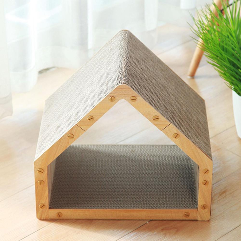 Cat Cardboard House Vertical Cat Scratching Board Scratcher Pad Cat Box Cats Bed for Indoor Cats & Kittens Pet Sleeping House