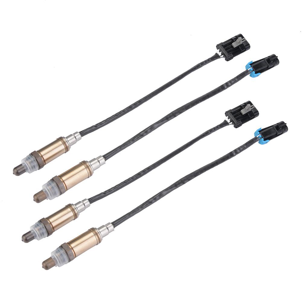 סט חיישני חמצן O2 קדמי ואחורי 4 יחידות SG454 SG272 לקדילאק שברולט GMC