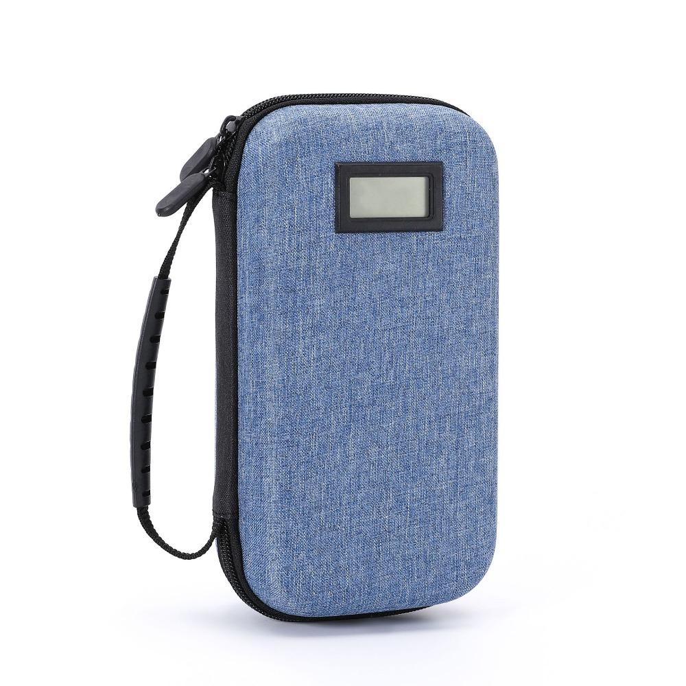 Portable Insulin Cooling Bag Thermal Medicine Travel Cooler Insulin Cooler Case Medicine Organizer синий