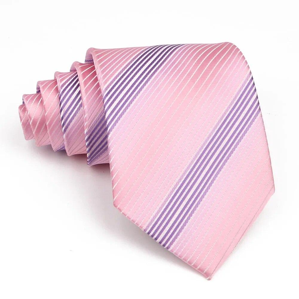Lüks erkek Kravat 9 CM Geniş Çizgili Nokta Kravat Günlük Giyim Düğün Ofis Partisi