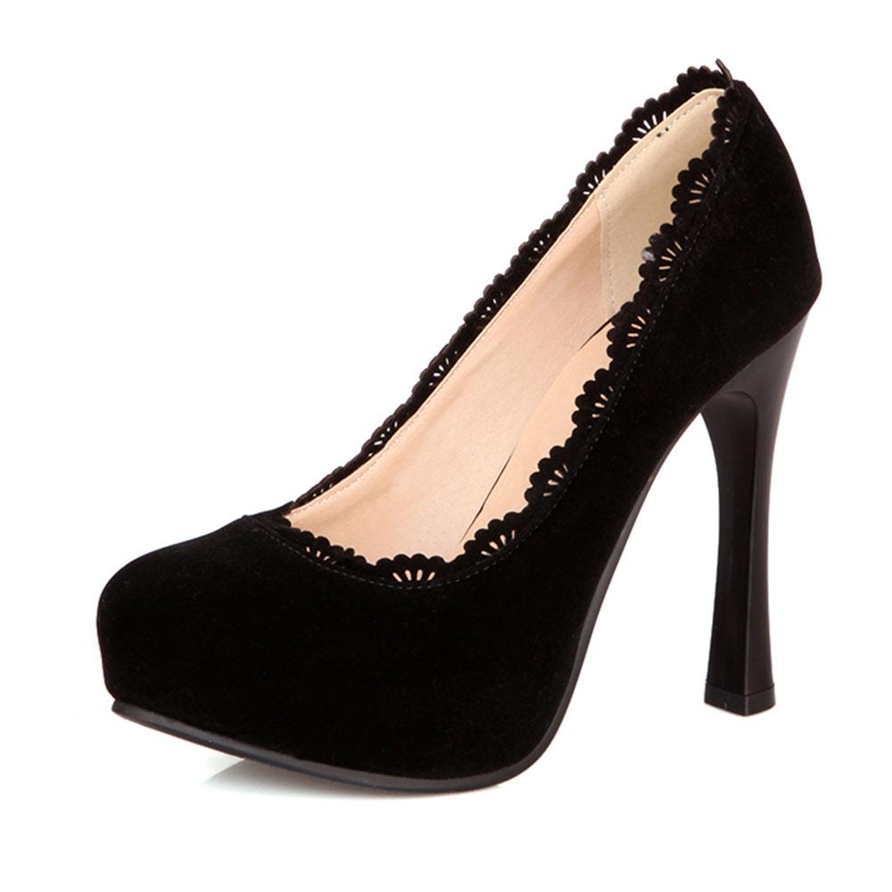 

Женские классические туфли-лодочки на платформе с круглым носком и высоким блочным каблуком, удобные офисные женские туфли, размер 34-49 46