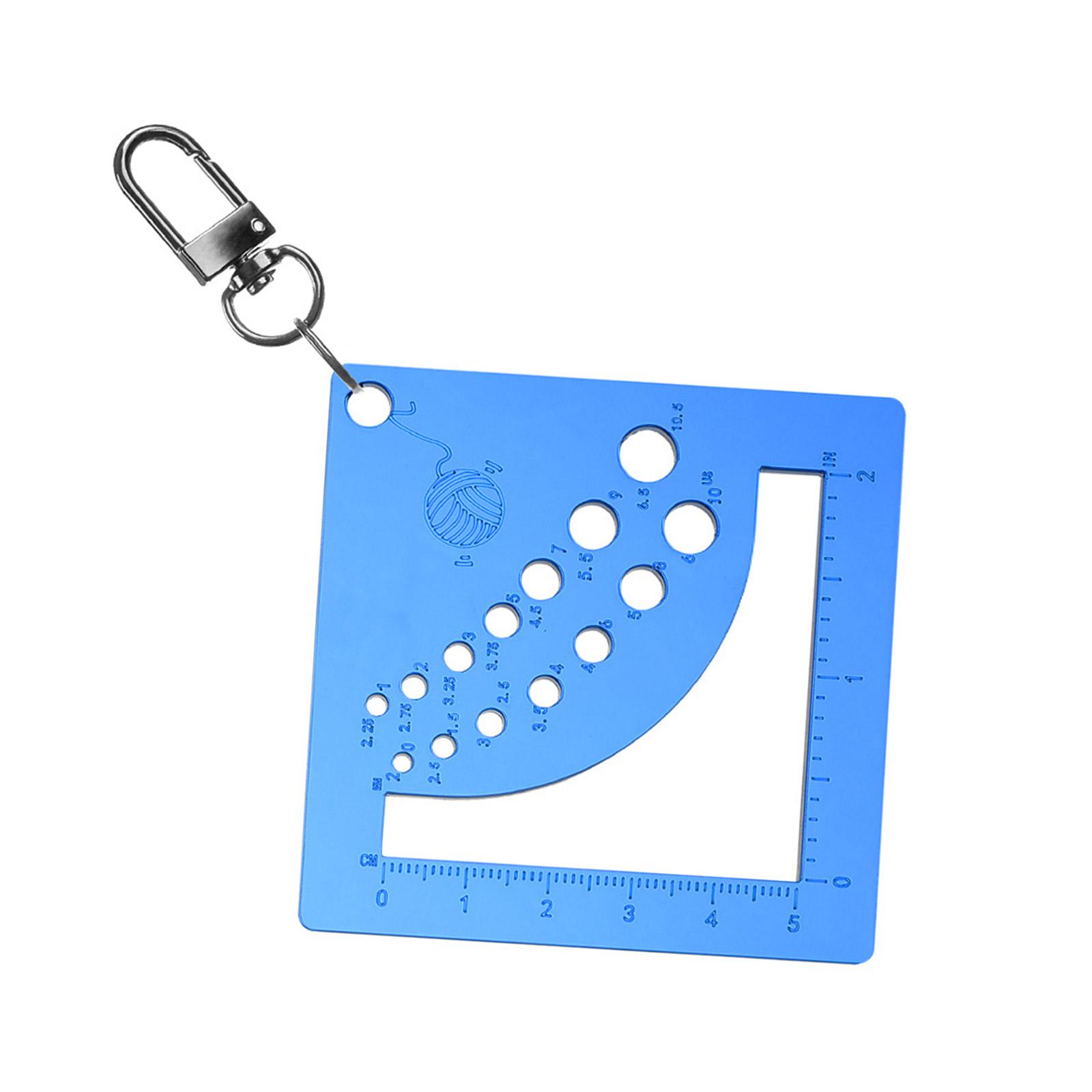 

Acrylics Knitting Gauge Ruler Square Knitting Tool Crochet Hook Knitting Needle Gauge Crochet Yarns Measuring Tool 2