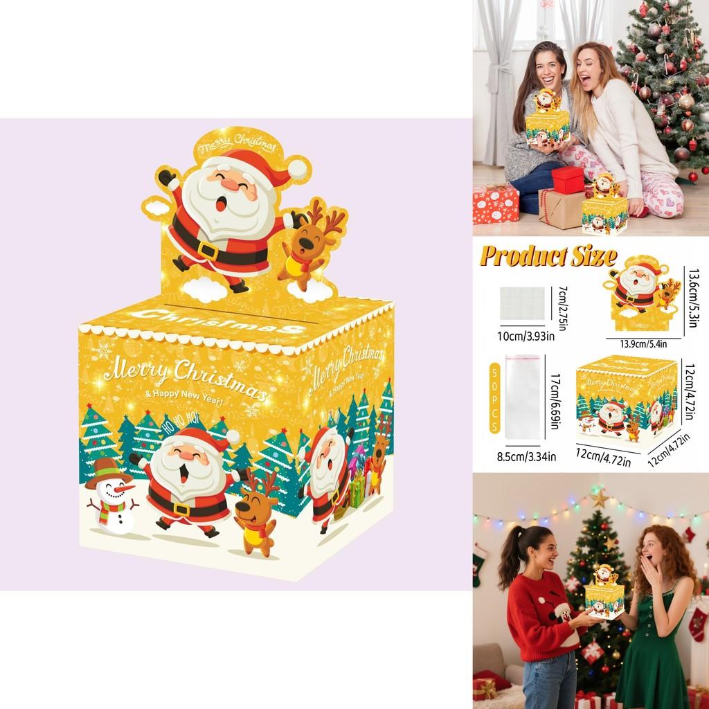 Christmas Vibrant Santa Claus Money Box With Party Decor For Holiday Celebration And Gift Giving