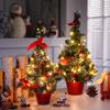 20/40cm Christmas Tree Home Bedroom Party Decorations Artificial Christmas Tree Children DIY Handicraft New Year Gift