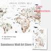 World Map Canvas Painting Animal Theme Educational Wall Art Nordic Posters and Prints Pictures for Boy Kids Room Home Decoration
