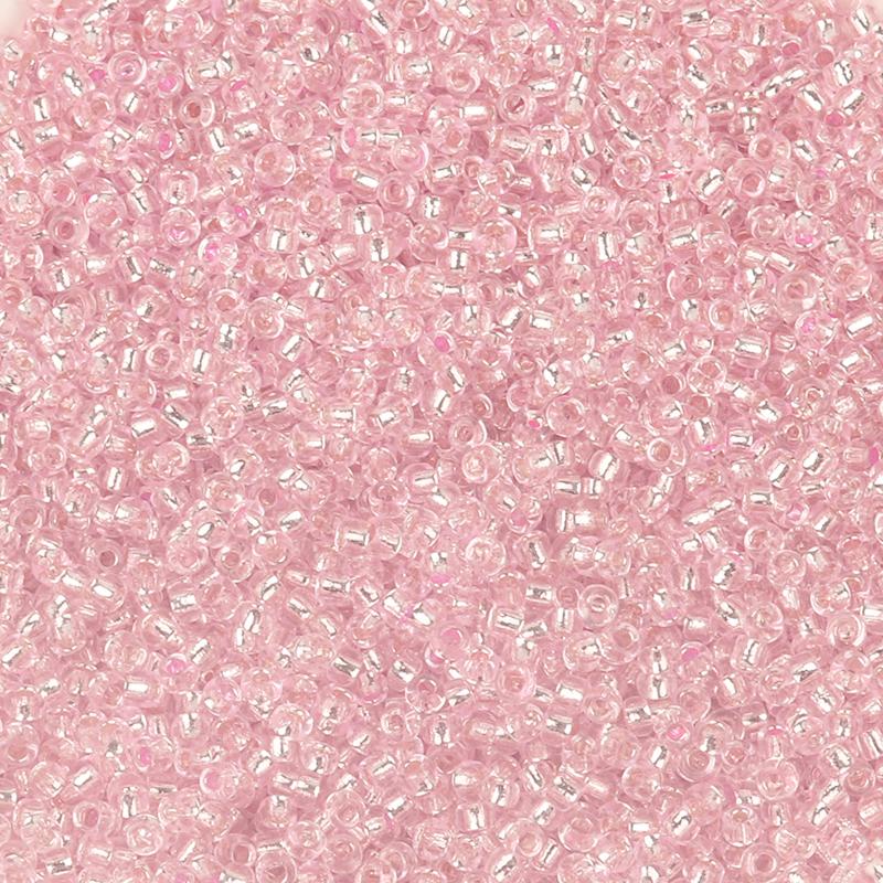 10/50g Czech Glass Seed Beads Inner Silver Loose Spacer Rice Beads For Jewelry Making Colorful Round Bead DIY Earrings Bracelet