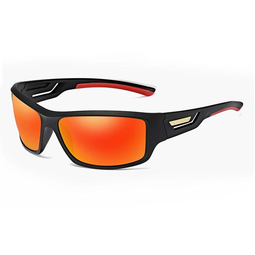 Men Women Fashion Polarized Sunglasses HD Driving Sun Glasses Fishing Big Motion Frame Eyewear C