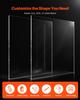 VEVOR Lastra Acrilica Plexiglass, Confezione da 2 Lastre di Plastica, 24 x 36 Pollici Spessore 1/4 di Pollice Plastica Trasparente Colata Vetro Trasparente per Progetti di Artigianato