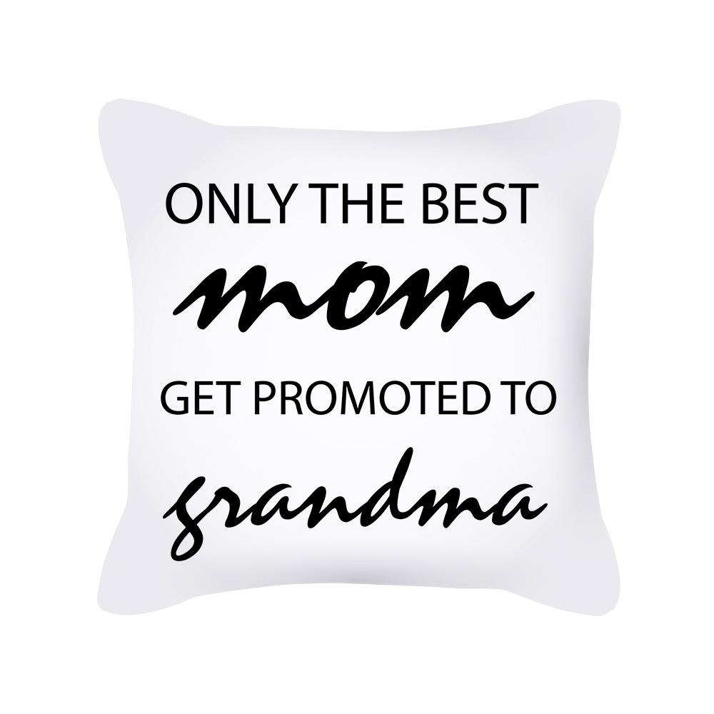 

Mother s Day Pillow Cover Nordic Letters Love Peach Skin Sofa Cushion Cover Office Cushion Cover Home 45 * 45Cm (without pillow core)