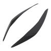 2 Pcs Headlight Eyebrow Left Right Front Light Eyelid Cover Trim for 5 Series F10 Pre‑LCI 2010 to 2013